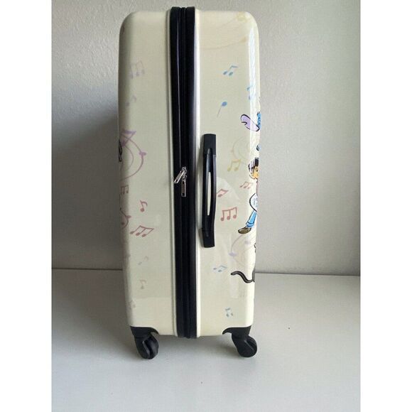 Bioworld Disney 100 Years Of Music And Wonder 28” Upright Spinner Suitcase NEW - Picture 9 of 16